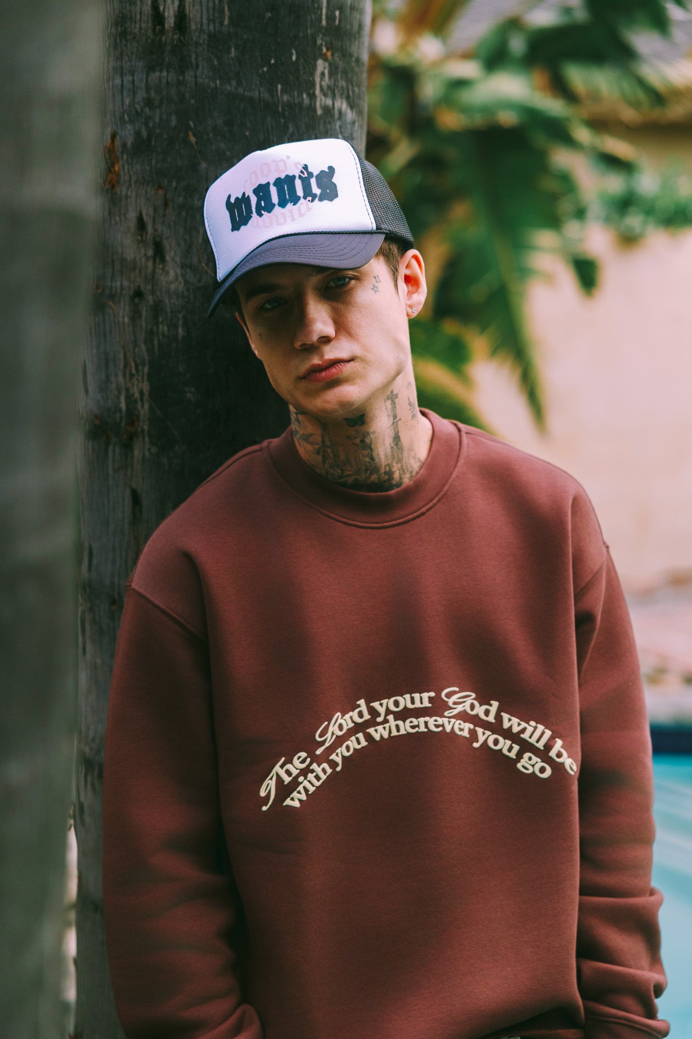'Joshua 1:9' Brown Crewneck