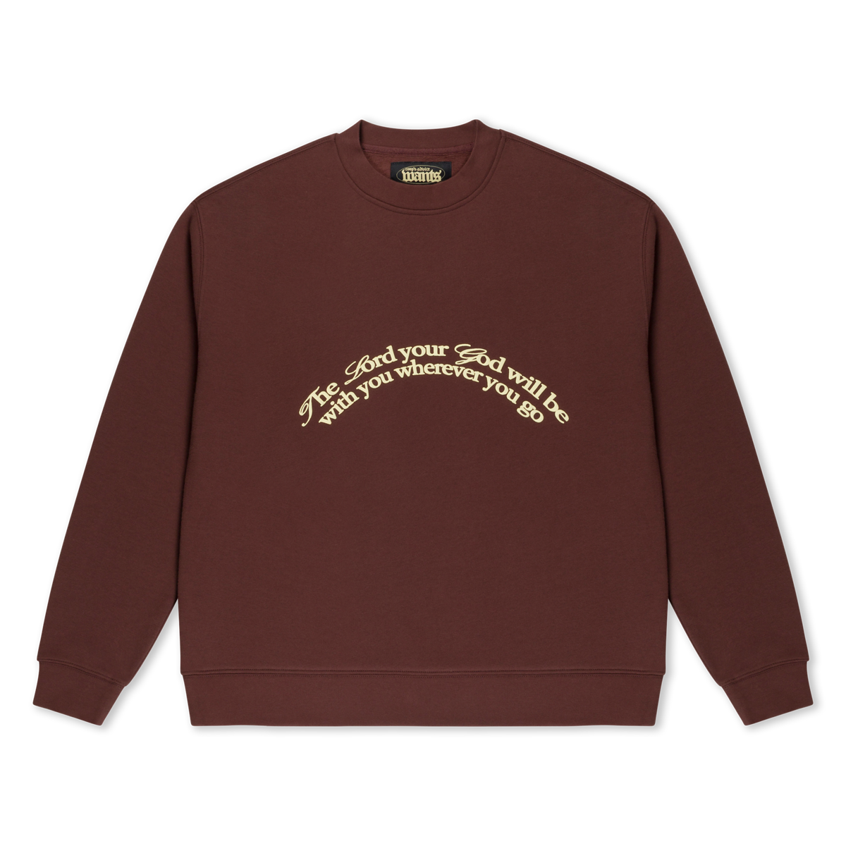 'Joshua 1:9' Brown Crewneck