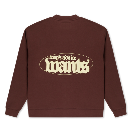 'Joshua 1:9' Brown Crewneck