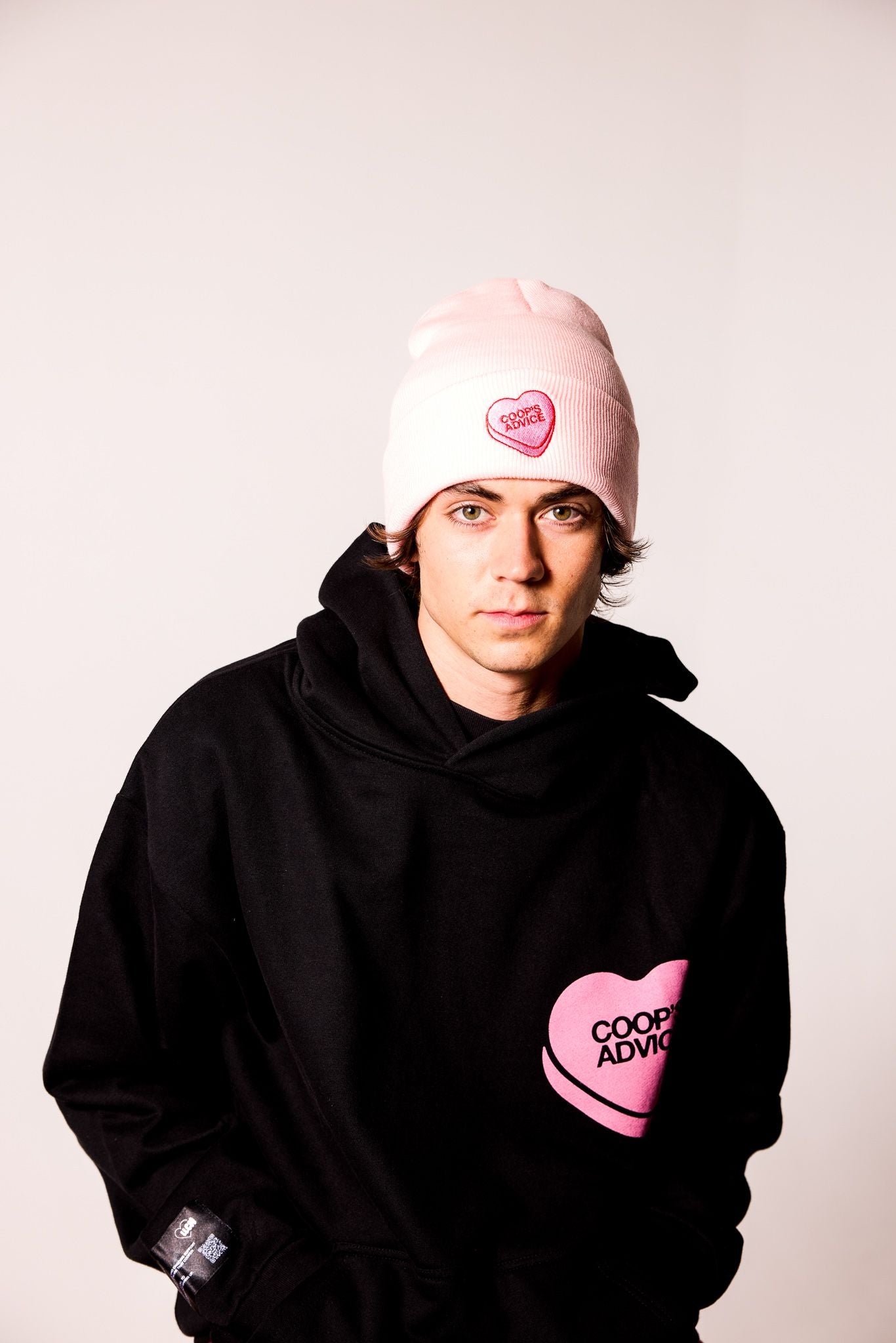 Candy Heart Pink Beanie