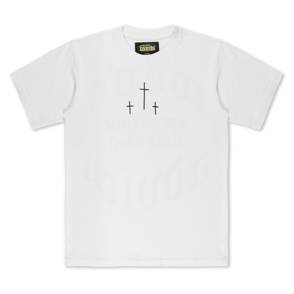 Spend Time With God' White Tee